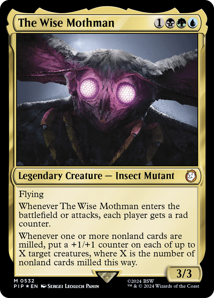 The Wise Mothman (Surge Foil) [Fallout] | Exor Games Truro