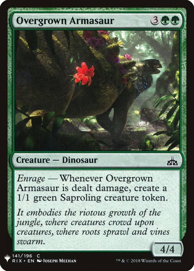 Overgrown Armasaur [Mystery Booster] | Exor Games Truro