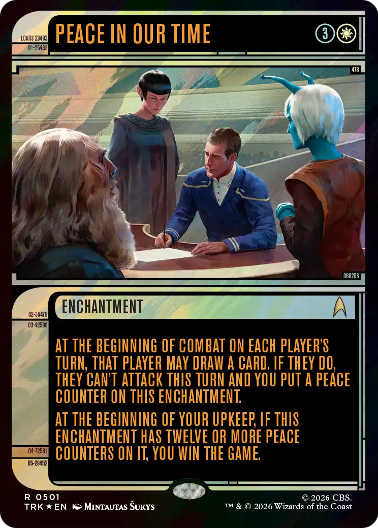 Peace in Our Time (Showcase) (Surge Foil) [Star Trek] | Exor Games Truro