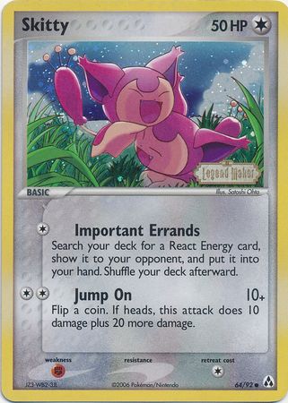 Skitty (64/92) (Stamped) [EX: Legend Maker] | Exor Games Truro