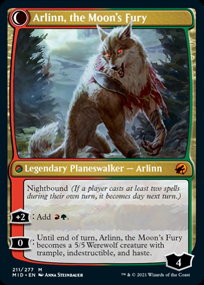 Arlinn, the Pack's Hope // Arlinn, the Moon's Fury [Innistrad: Midnight Hunt] | Exor Games Truro