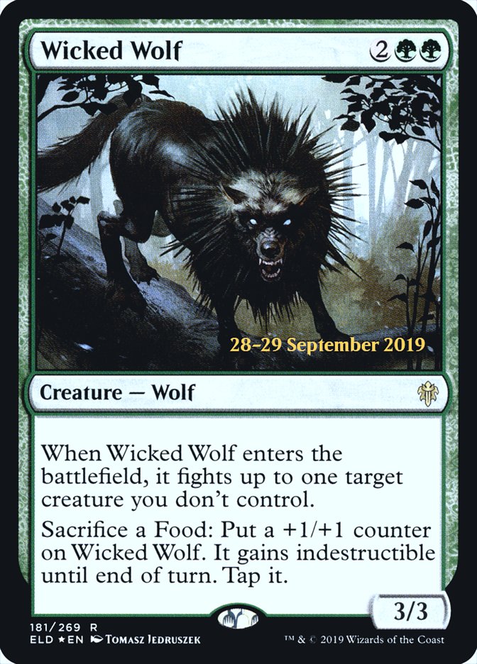 Wicked Wolf [Throne of Eldraine Prerelease Promos] | Exor Games Truro