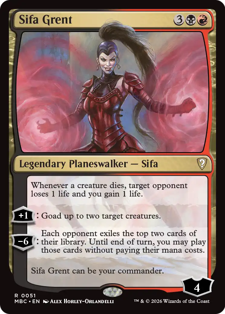 Sifa Grent [Mystery Booster: Commander Edition] | Exor Games Truro
