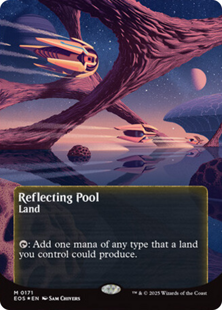 Reflecting Pool (0171) (Borderless) (Galaxy Foil) [Edge of Eternities: Stellar Sights] | Exor Games Truro