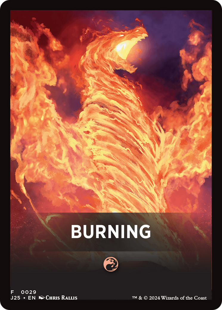 Burning Theme Card [Foundations Jumpstart Front Cards] | Exor Games Truro