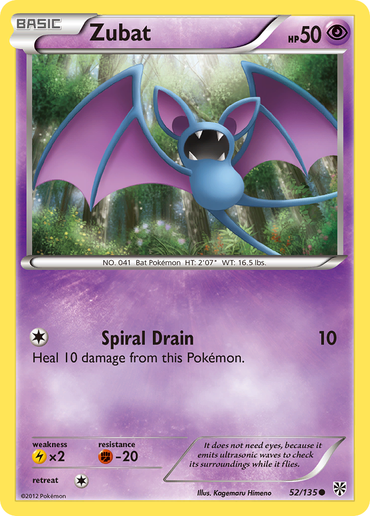 Zubat (52/135) [Black & White: Plasma Storm] | Exor Games Truro