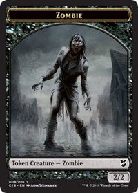 Zombie // Shapeshifter Double-Sided Token [Commander 2018 Tokens] | Exor Games Truro