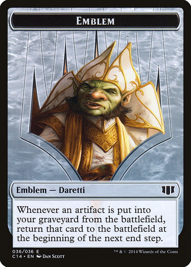 Daretti, Scrap Savant Emblem // Tuktuk the Returned Double-Sided Token [Commander 2014 Tokens] | Exor Games Truro