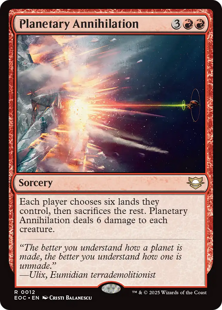 Planetary Annihilation [Edge of Eternities Commander] | Exor Games Truro