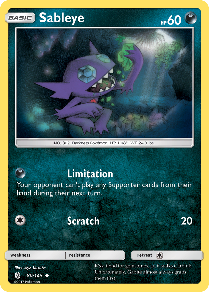 Sableye (80/145) [Sun & Moon: Guardians Rising] | Exor Games Truro