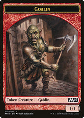 Knight // Goblin Double-Sided Token (Game Night) [Core Set 2019 Tokens] | Exor Games Truro