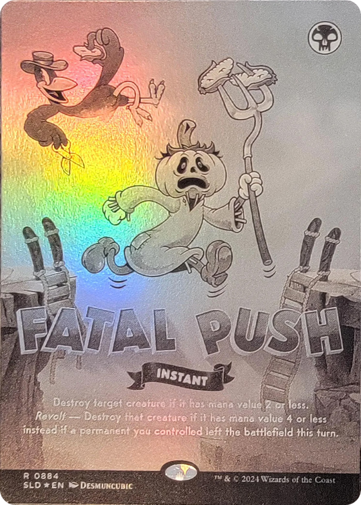 Fatal Push (0884) (Black & White Foil) [Secret Lair Drop Series] | Exor Games Truro