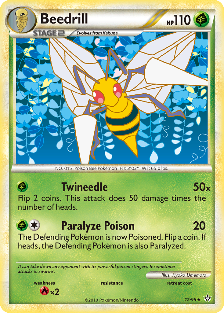 Beedrill (12/95) [HeartGold & SoulSilver: Unleashed] | Exor Games Truro