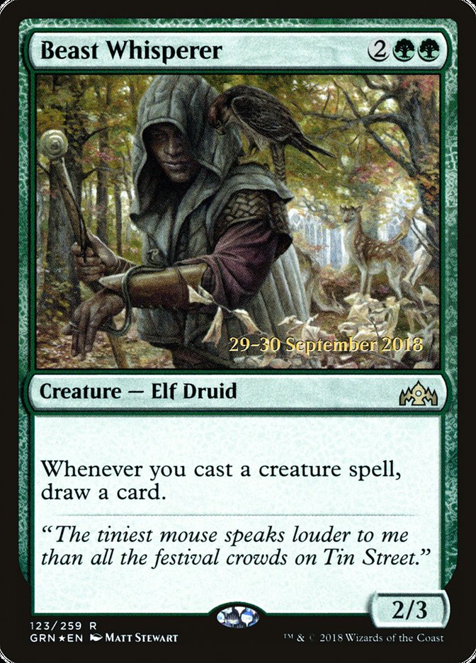 Beast Whisperer [Guilds of Ravnica Prerelease Promos] | Exor Games Truro