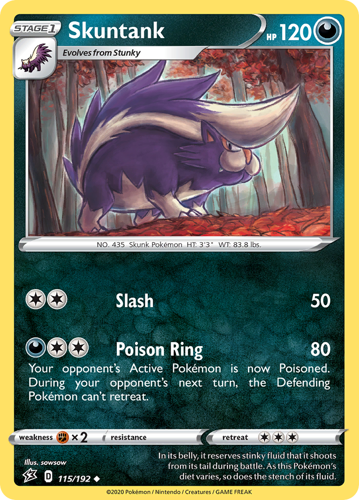 Skuntank (115/192) [Sword & Shield: Rebel Clash] | Exor Games Truro