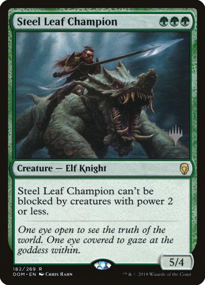 Steel Leaf Champion (Promo Pack) [Dominaria Promos] | Exor Games Truro