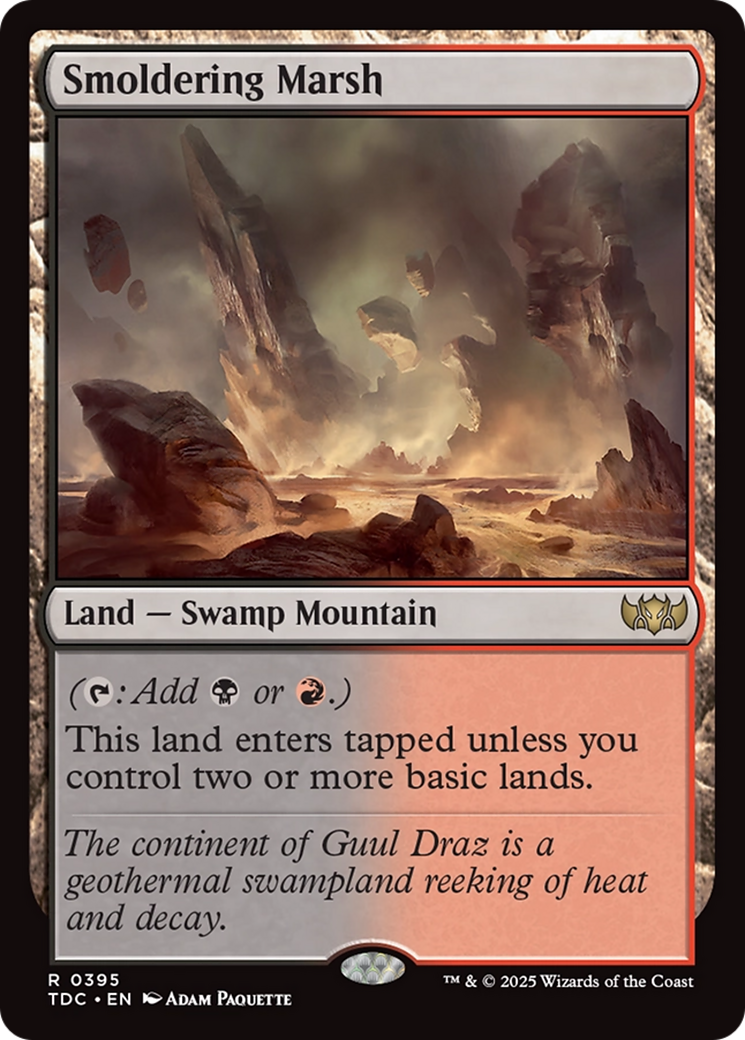 Smoldering Marsh [Tarkir: Dragonstorm Commander] | Exor Games Truro