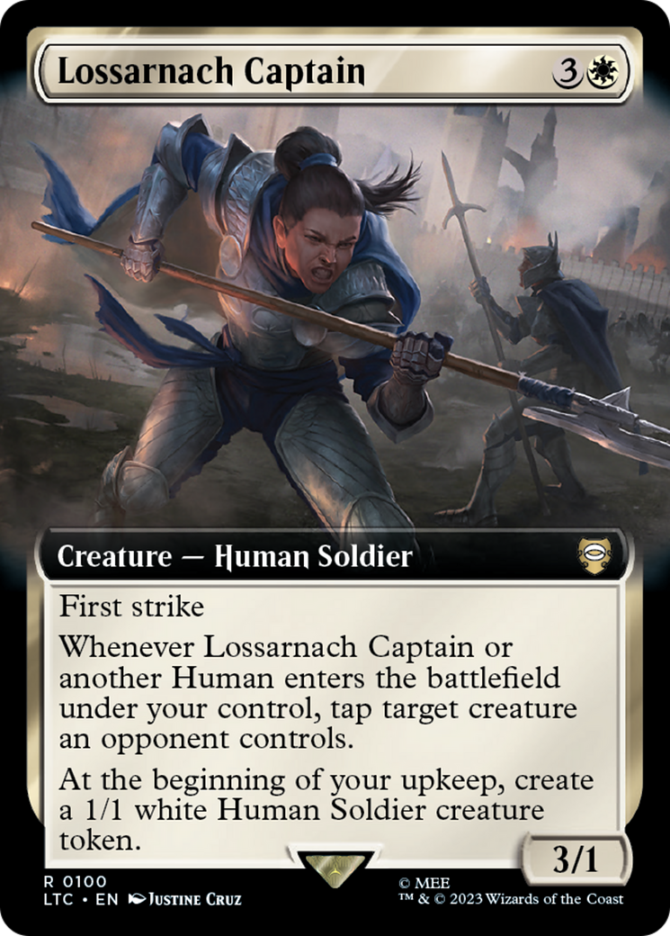 Lossarnach Captain (Extended Art) [The Lord of the Rings: Tales of Middle-Earth Commander] | Exor Games Truro