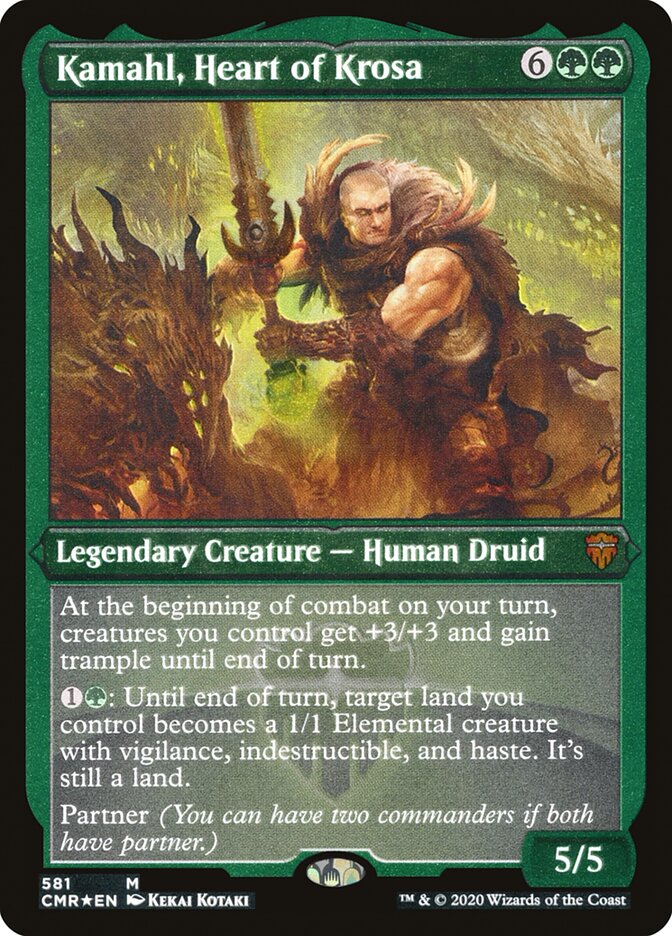 Kamahl, Heart of Krosa (Etched) [Commander Legends] | Exor Games Truro