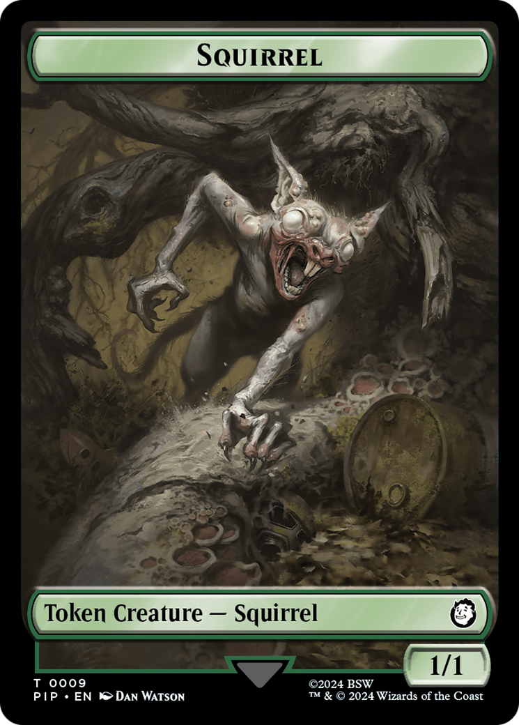 Junk // Squirrel Double-Sided Token [Fallout Tokens] | Exor Games Truro