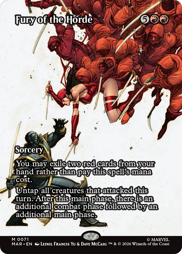 Fury of the Horde (Borderless) [Marvel Universe: Eternal-Legal] | Exor Games Truro
