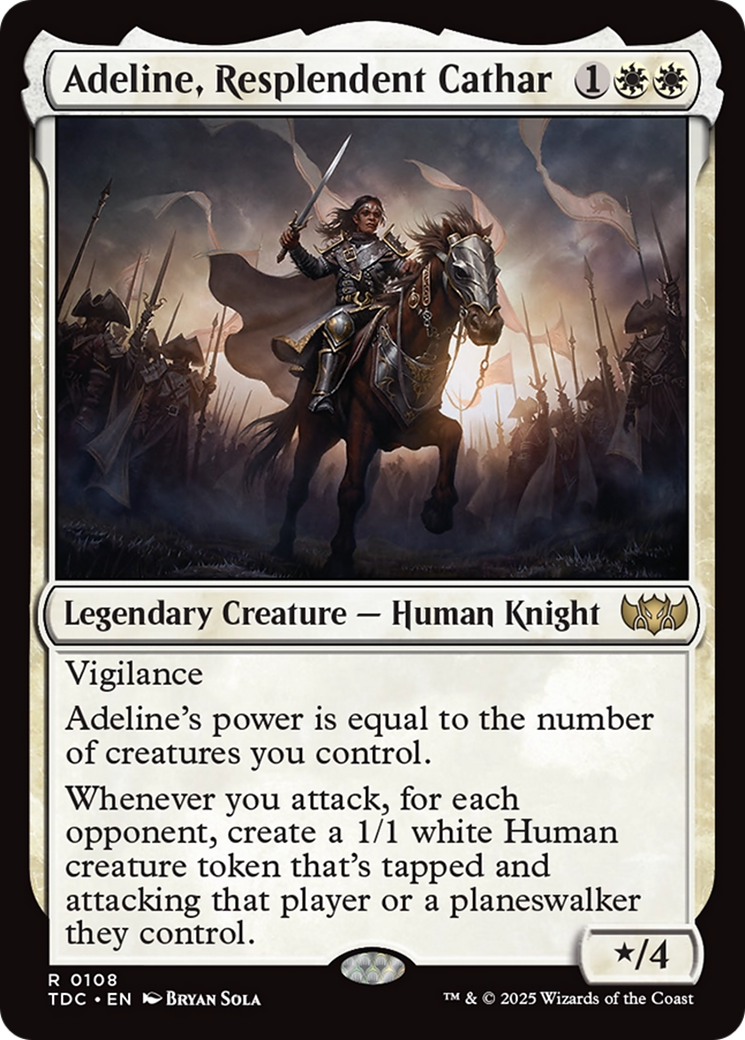 Adeline, Resplendent Cathar [Tarkir: Dragonstorm Commander] | Exor Games Truro