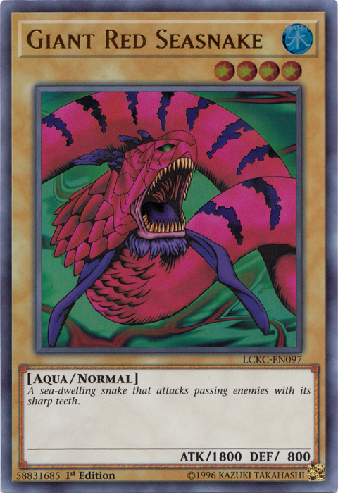 Giant Red Seasnake [LCKC-EN097] Ultra Rare | Exor Games Truro