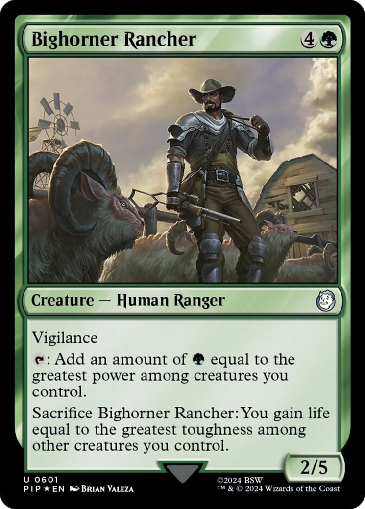 Bighorner Rancher (Surge Foil) [Fallout] | Exor Games Truro