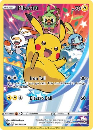 Pikachu (SWSH020) [Sword & Shield: Black Star Promos] | Exor Games Truro