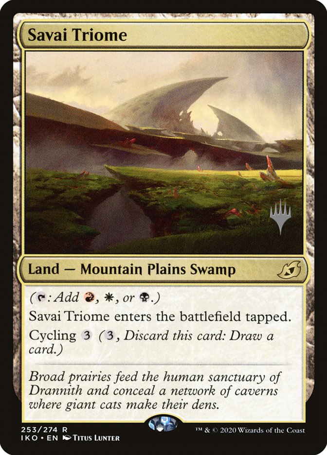 Savai Triome (Promo Pack) [Ikoria: Lair of Behemoths Promos] | Exor Games Truro