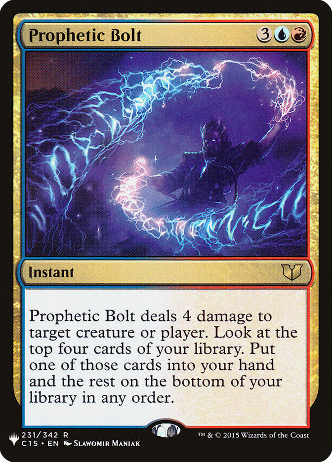Prophetic Bolt [The List] | Exor Games Truro