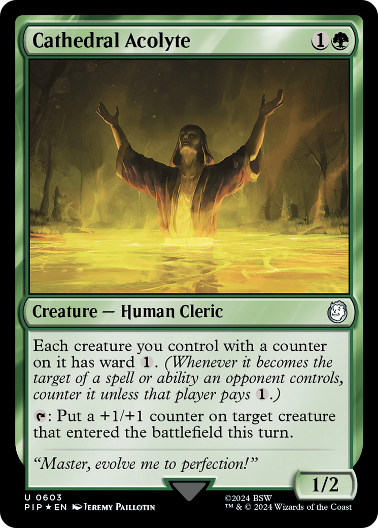 Cathedral Acolyte (Surge Foil) [Fallout] | Exor Games Truro