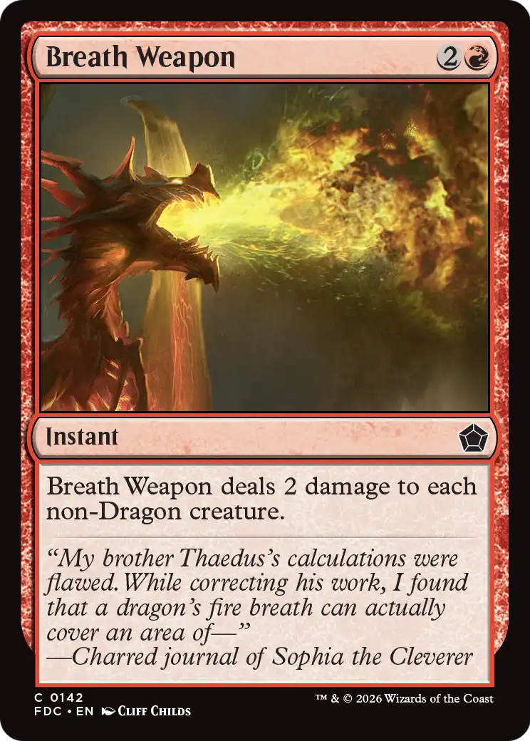 Breath Weapon [Foundations Commander] | Exor Games Truro