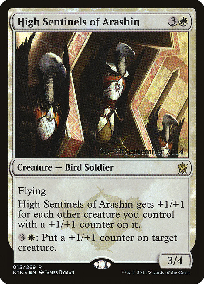 High Sentinels of Arashin [Khans of Tarkir Prerelease Promos] | Exor Games Truro