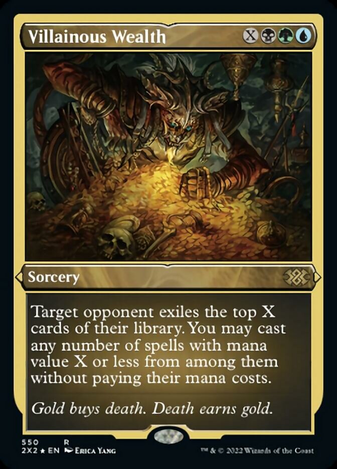 Villainous Wealth (Foil Etched) [Double Masters 2022] | Exor Games Truro