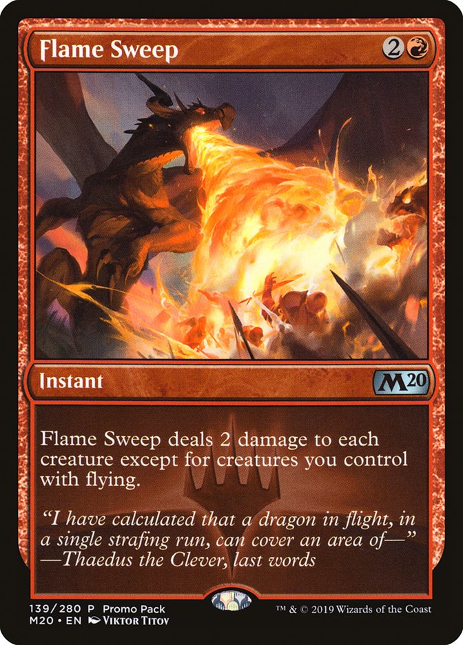 Flame Sweep (Promo Pack) [Core Set 2020 Promos] | Exor Games Truro