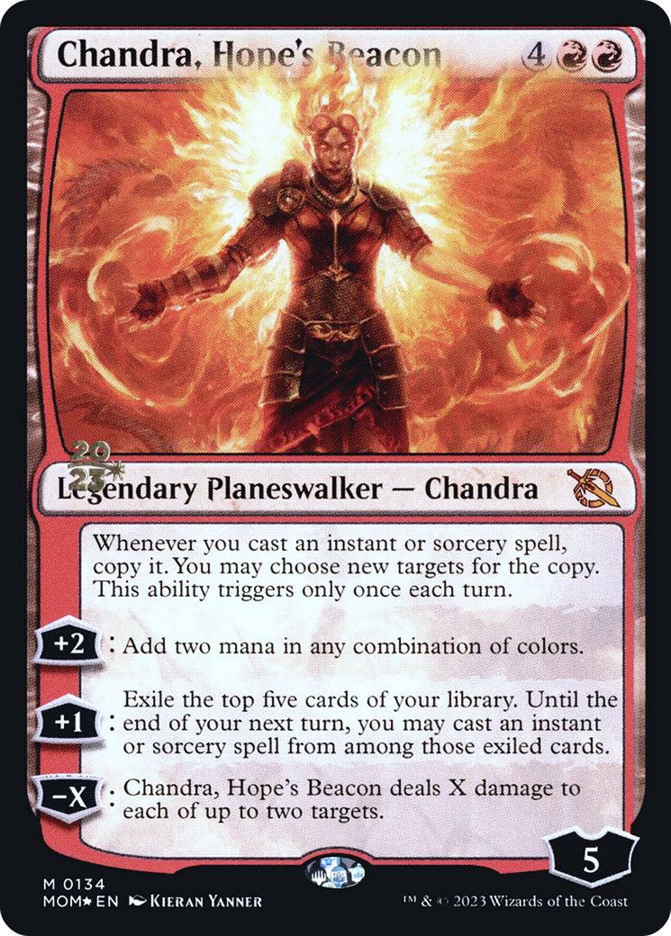 Chandra, Hope's Beacon [March of the Machine Prerelease Promos] | Exor Games Truro