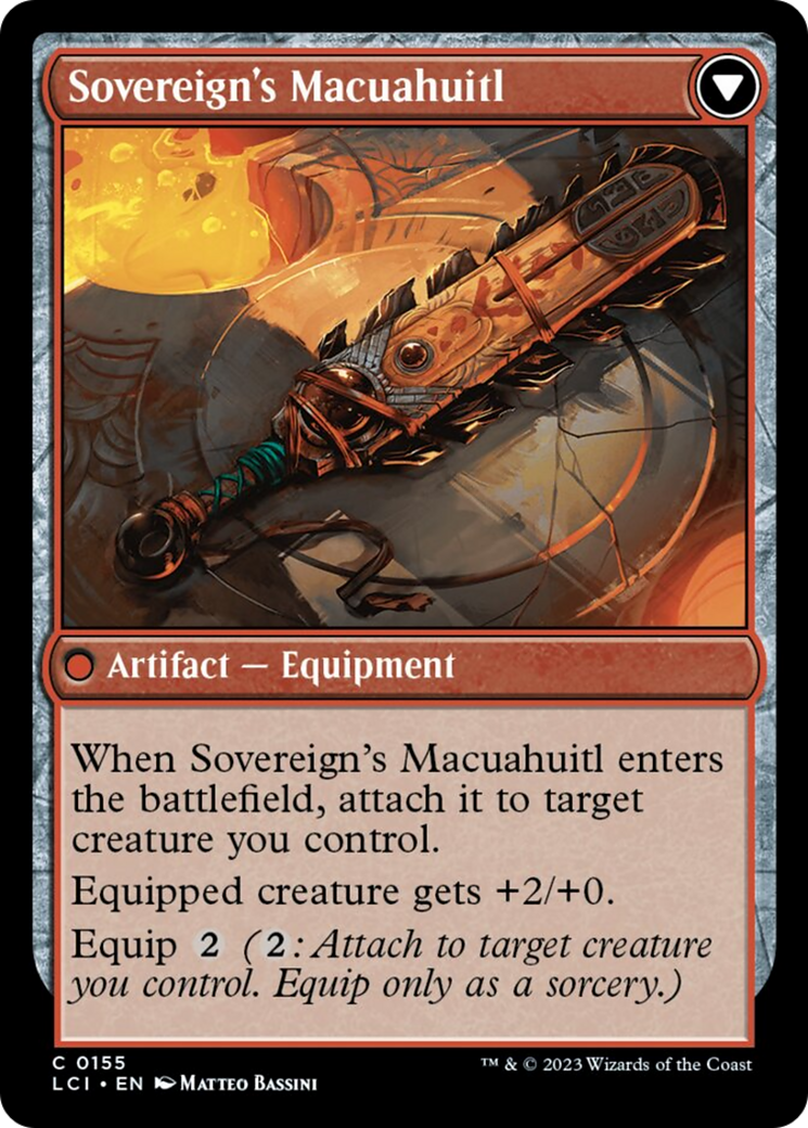 Idol of the Deep King // Sovereign's Macuahuitl [The Lost Caverns of Ixalan] | Exor Games Truro