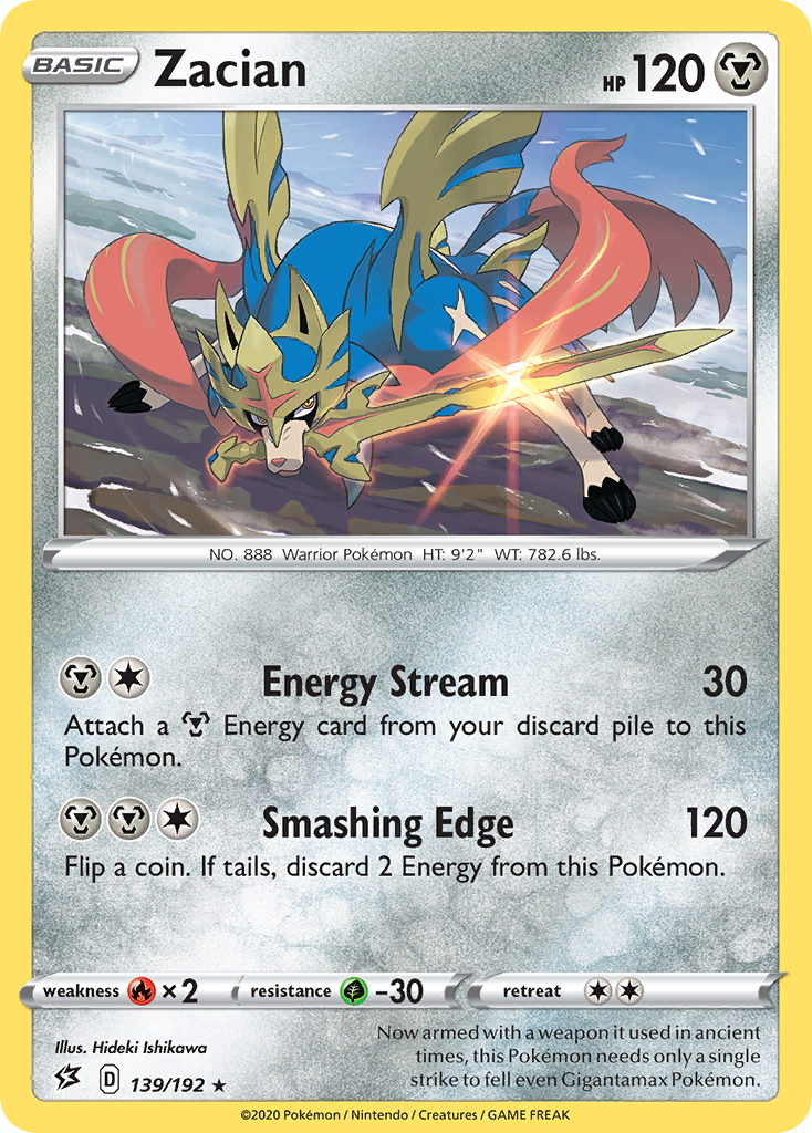 Zacian (139/192) [Sword & Shield: Rebel Clash] | Exor Games Truro