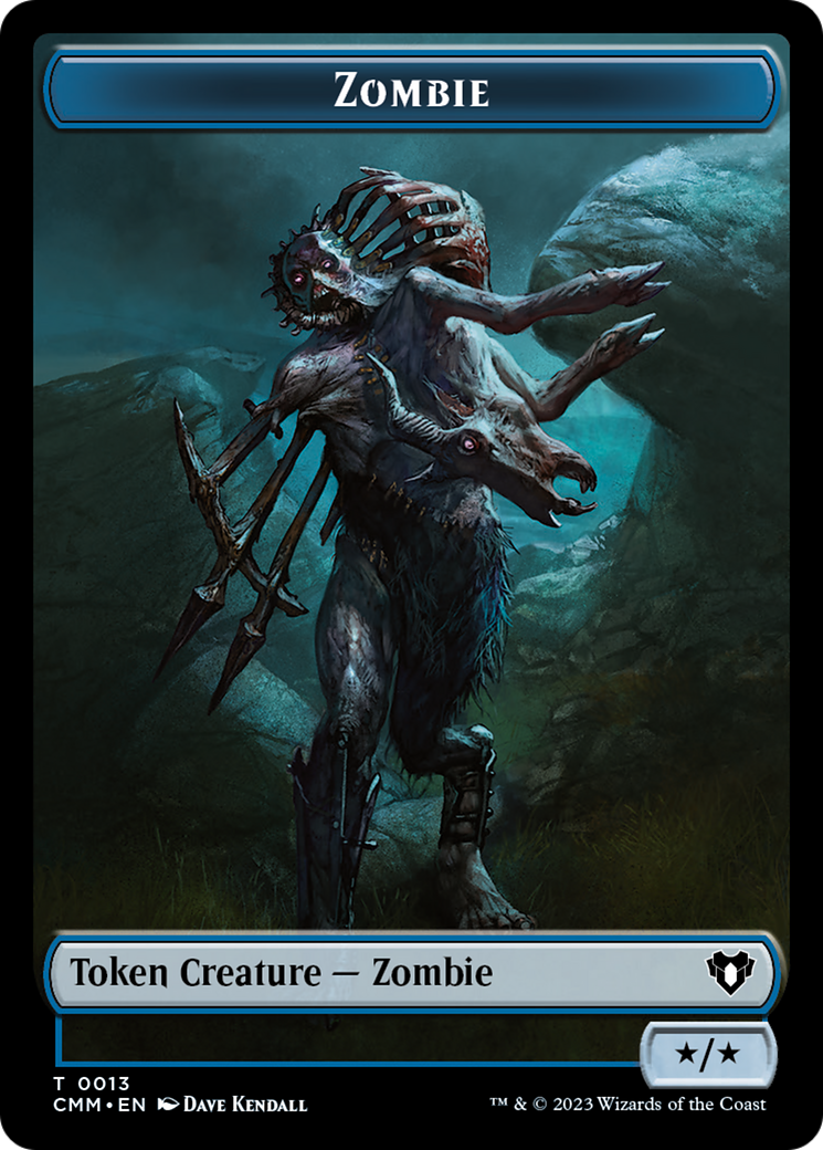 Zombie Token (13) [Commander Masters Tokens] | Exor Games Truro