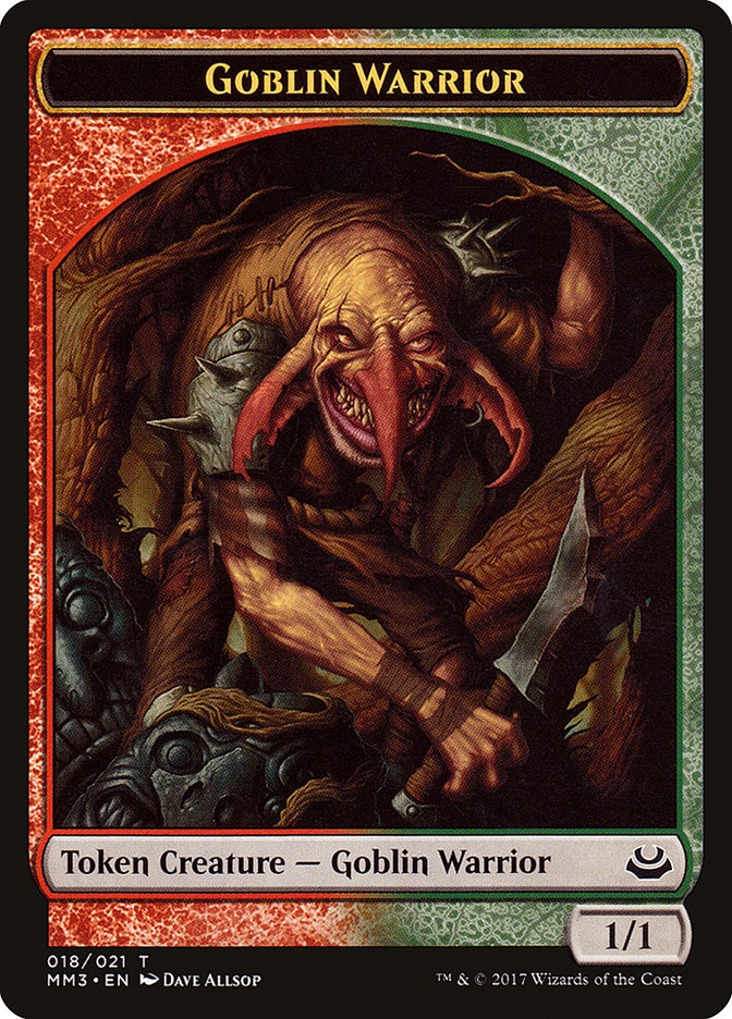 Goblin Warrior Token [Modern Masters 2017 Tokens] | Exor Games Truro