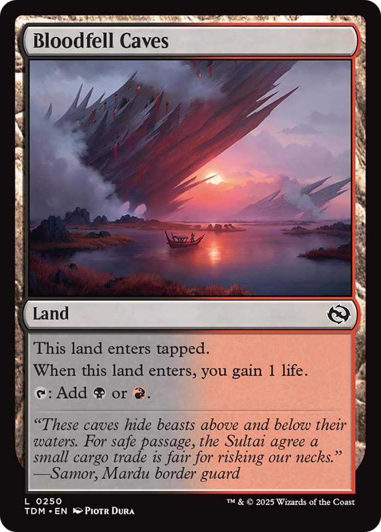 Bloodfell Caves [Tarkir: Dragonstorm] | Exor Games Truro