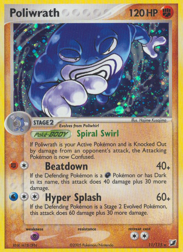 Poliwrath (11/115) [EX: Unseen Forces] | Exor Games Truro