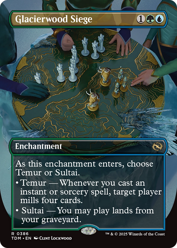 Glacierwood Siege (Borderless) [Tarkir: Dragonstorm] | Exor Games Truro