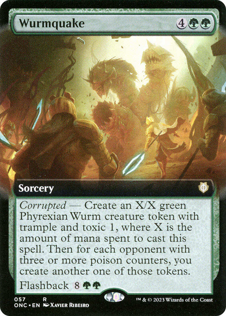 Wurmquake (Extended Art) [Phyrexia: All Will Be One Commander] | Exor Games Truro