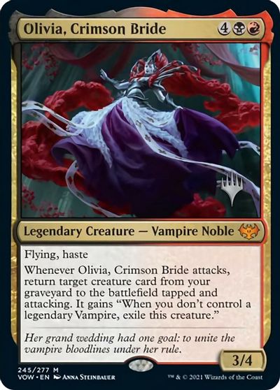 Olivia, Crimson Bride (Promo Pack) [Innistrad: Crimson Vow Promos] | Exor Games Truro