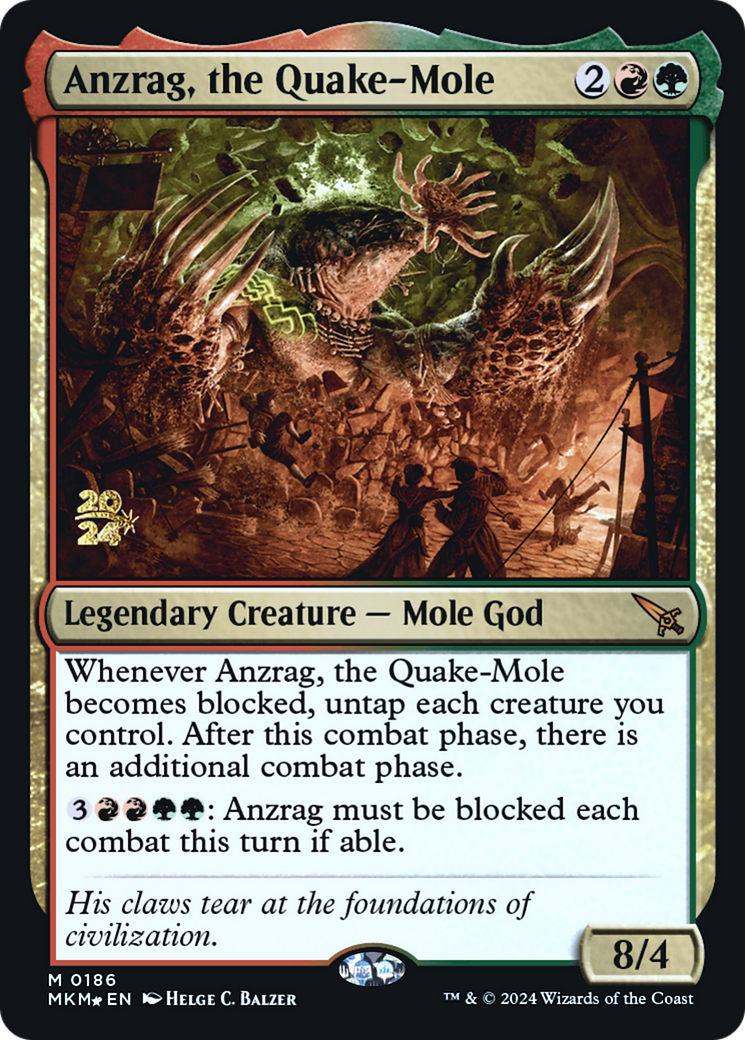 Anzrag, the Quake-Mole [Murders at Karlov Manor Prerelease Promos] | Exor Games Truro