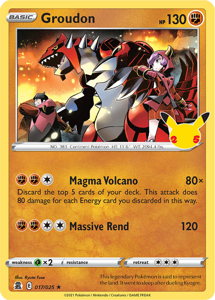 Groudon (017/025) [Celebrations: 25th Anniversary] | Exor Games Truro