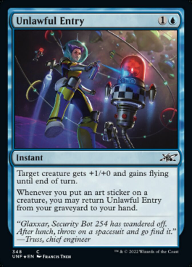 Unlawful Entry (Galaxy Foil) [Unfinity] | Exor Games Truro