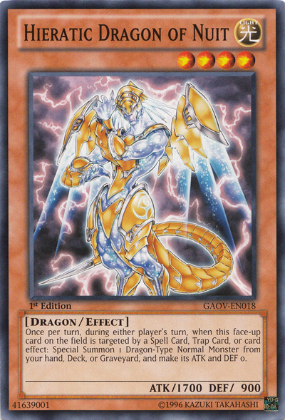 Hieratic Dragon of Nuit [GAOV-EN018] Common | Exor Games Truro